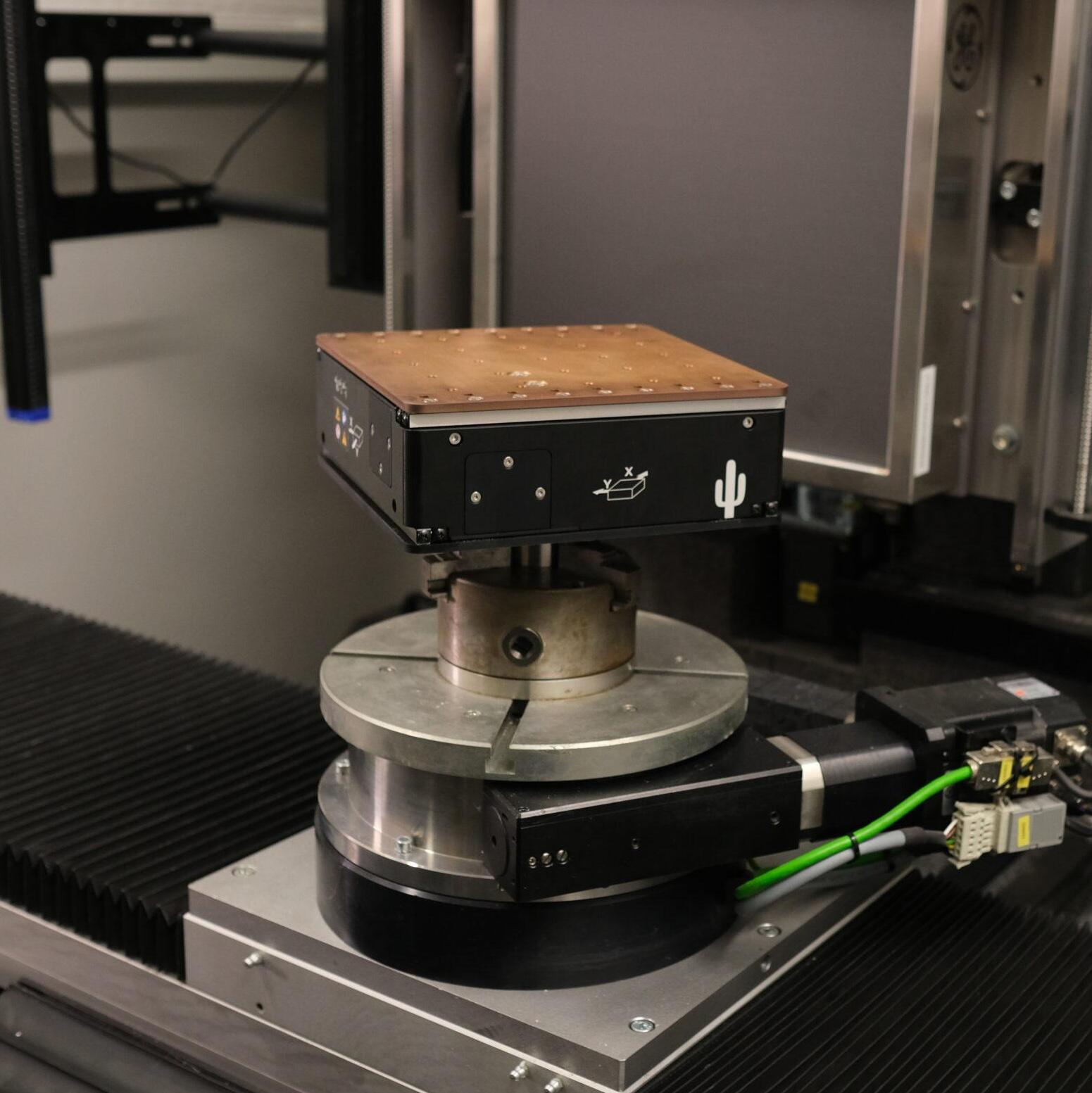 SaguaroX: CT positioning system inside the CT cabinet.